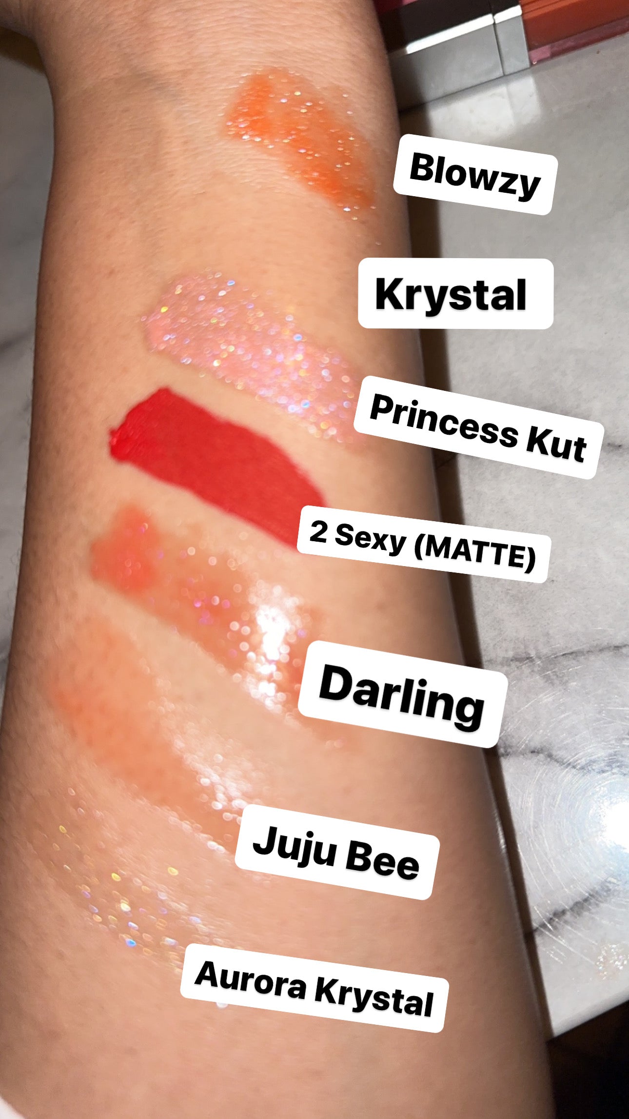 Aurora Krystal Glitter Gloss