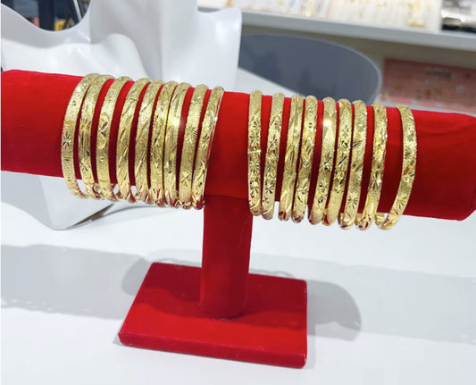 GOLD CLAW BANGLES (SET OF 3)